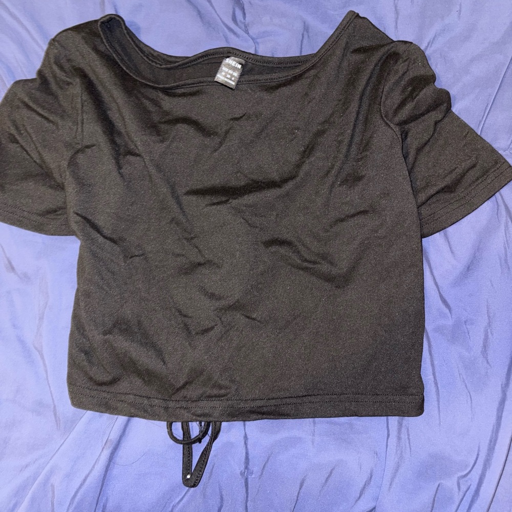 SHEIN Black Crop Top